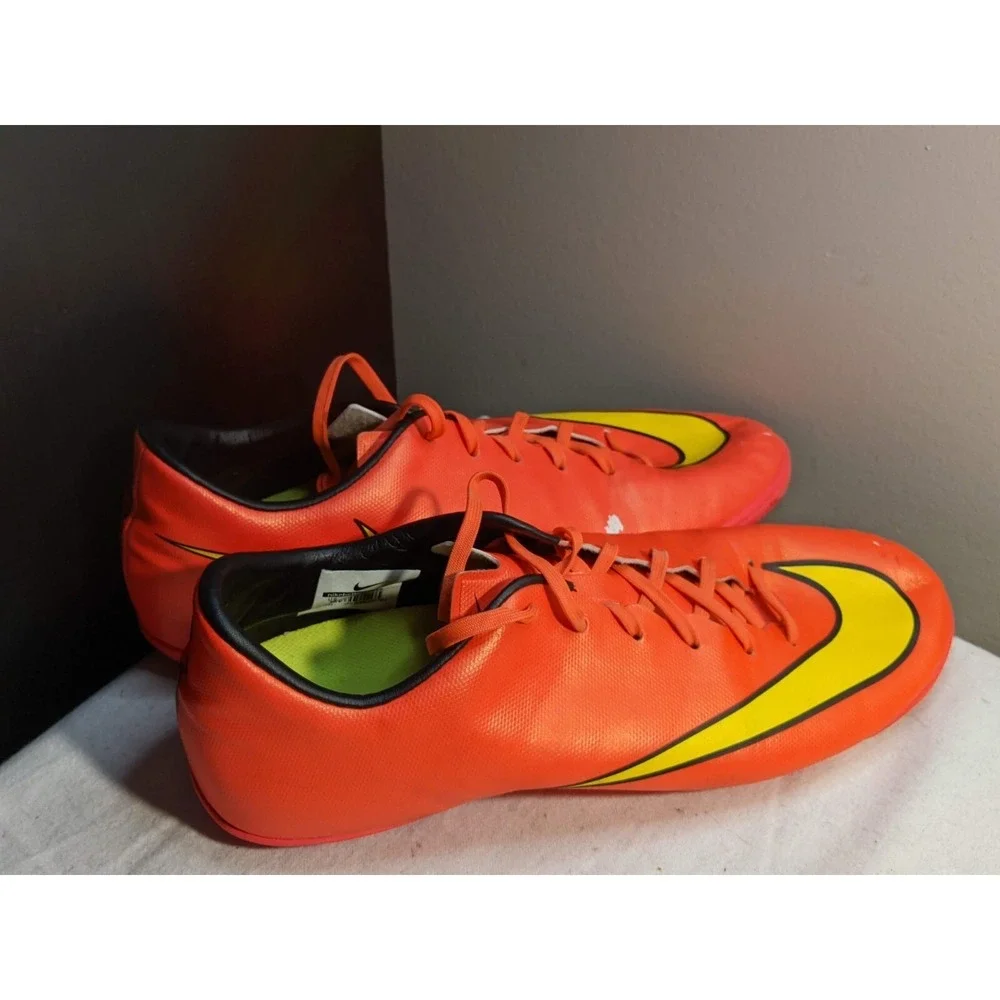Nike Mens Mercurial Victory 651635-690 Pink Indoor Soccer Cleats Shoes 10.5 - Picture 2 of 10